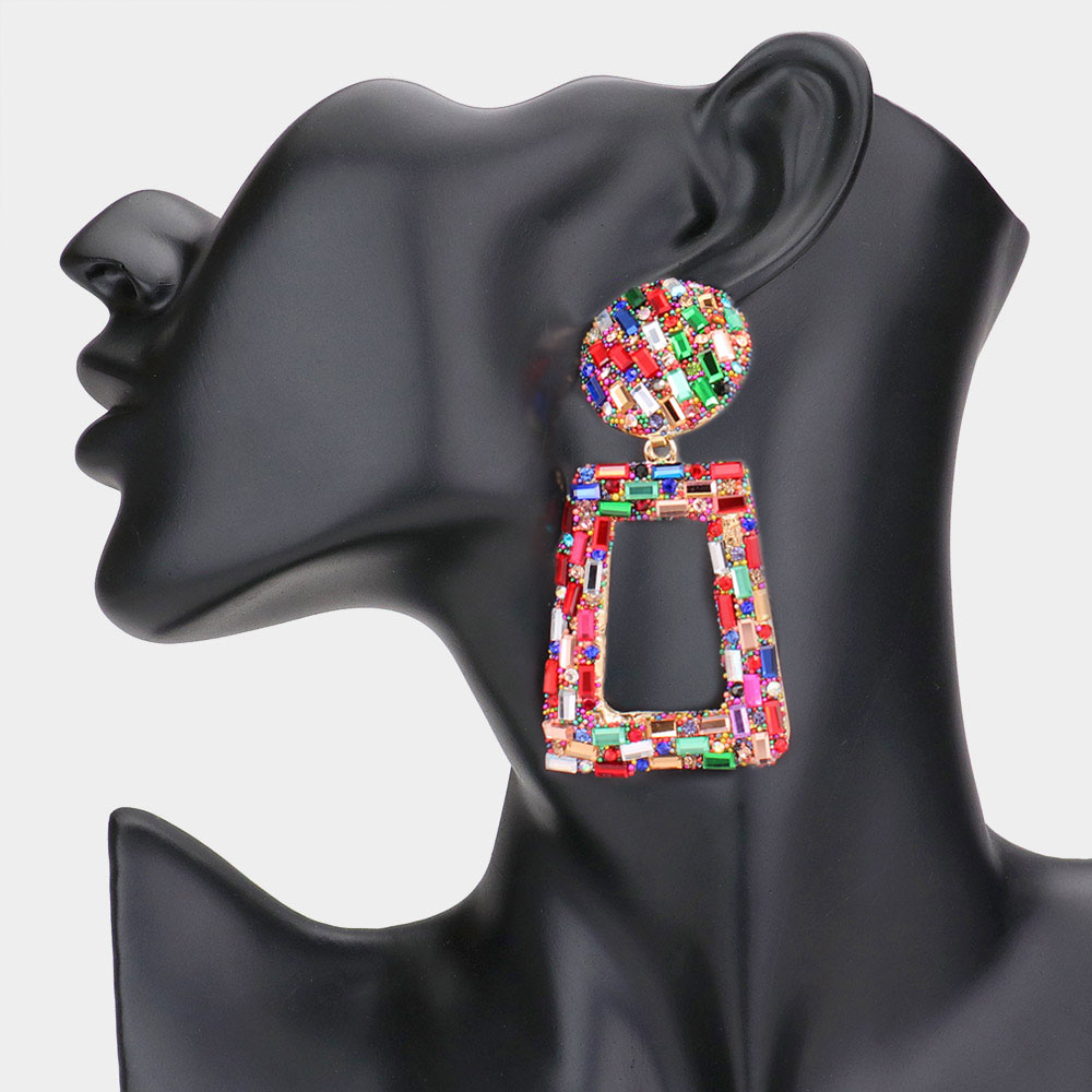Dark Multi Confetti Earrings