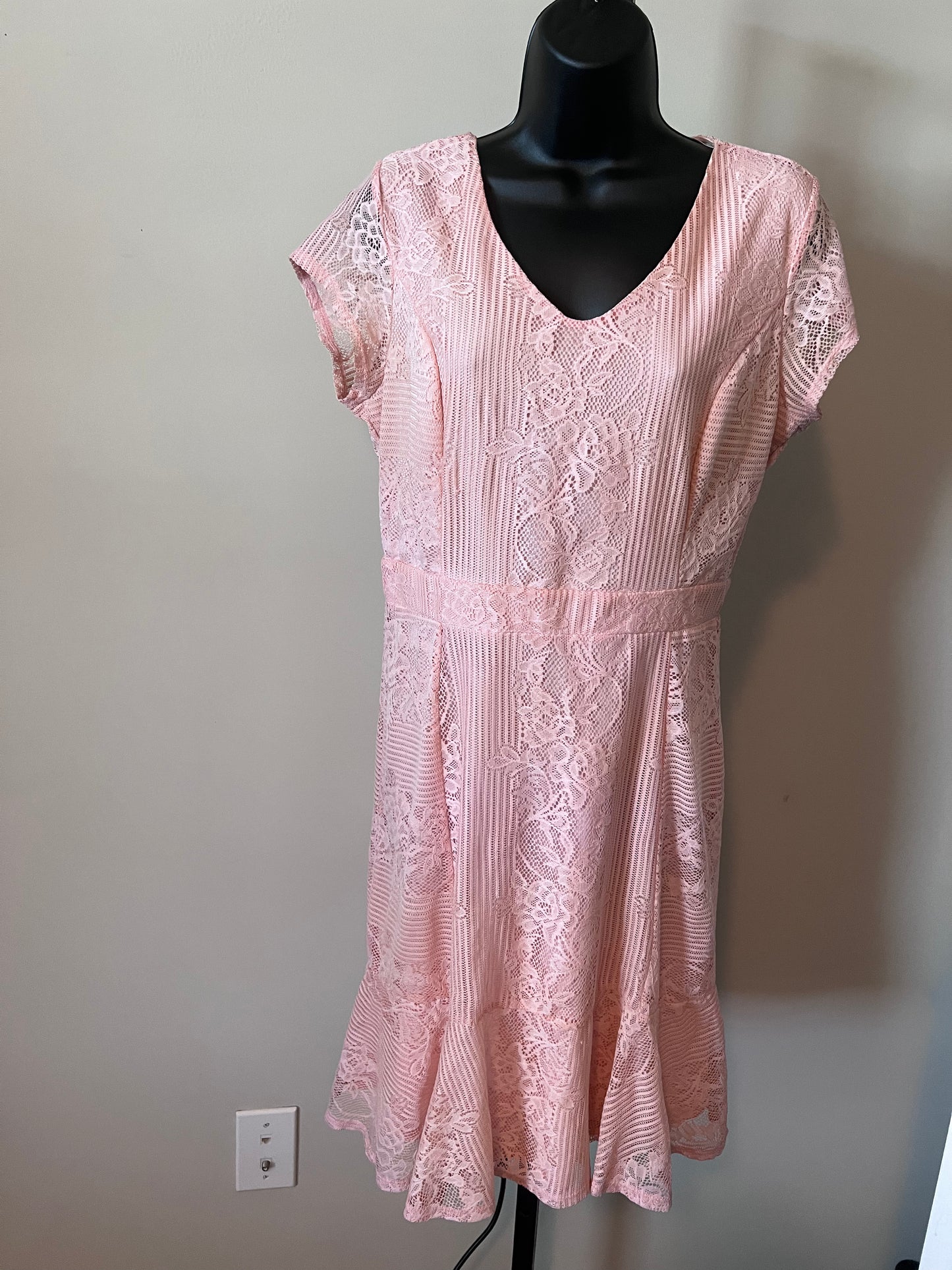 Pink Lace Dress